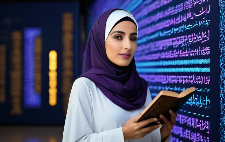 내러티브 패턴 변형을 위한 소프트웨어 추천 - A diverse group of young and mature individuals, representing various regions of the Arab world and ...